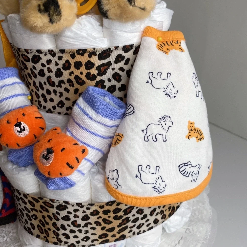 Tiger Diaper Cake
